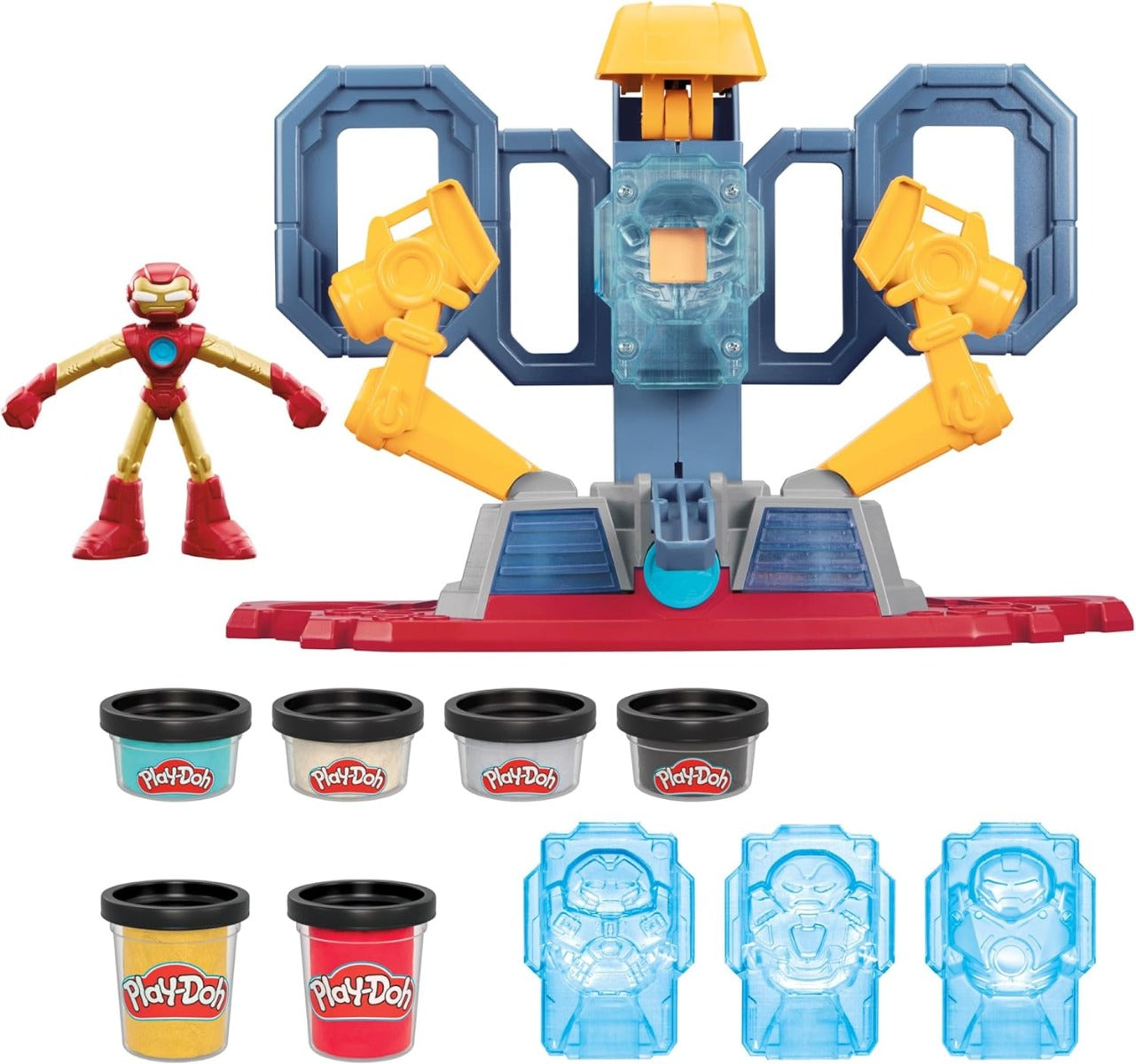 Play-Doh Marvel Iron Man Armor Maker Lab Playset with Lights and Sounds G0035