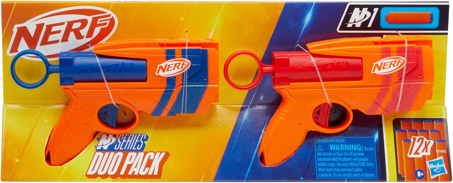 NERF N Series Duo Pack, Incluye 2 lanzadores Ward