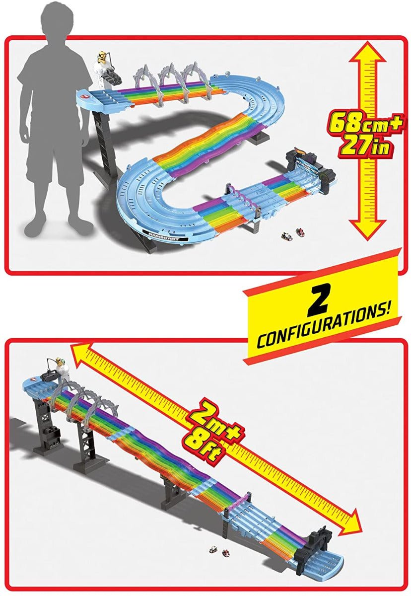 Hot Wheels Mario Kart Rainbow Road Track