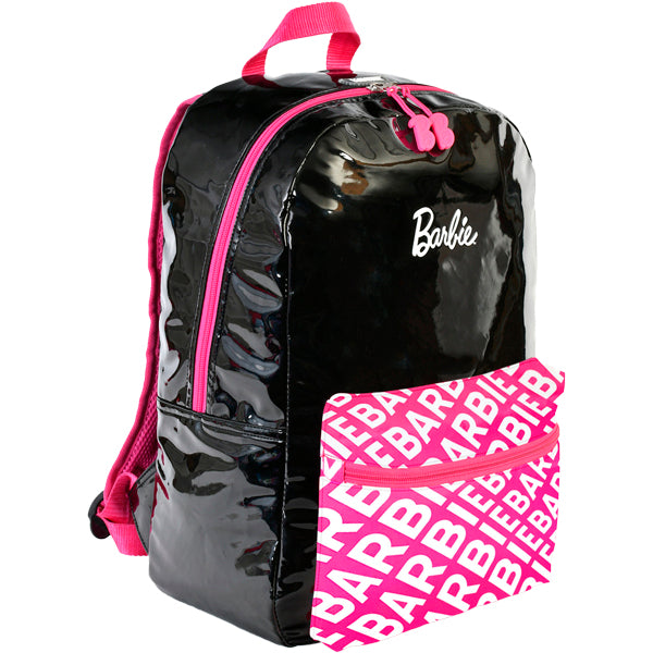 MOCHILA BARBIE NEGRO /ROSA
