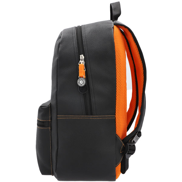 MOCHILA HOT WHEELS NEGRO /NARANJA