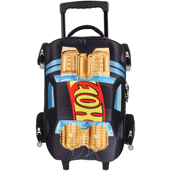 MOCHILA HOT WEELS NEGRO /AZUL