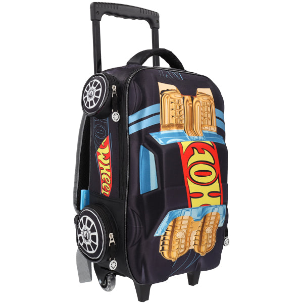 MOCHILA HOT WEELS NEGRO /AZUL