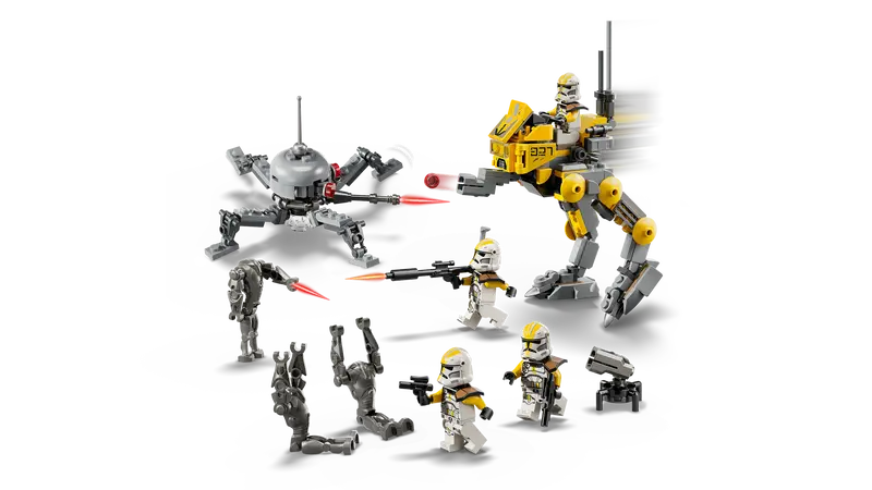 STAR WARS PACK DE COMBATE SOLDADOS CLON DEL 327 CUERPO ESTELAR 75431