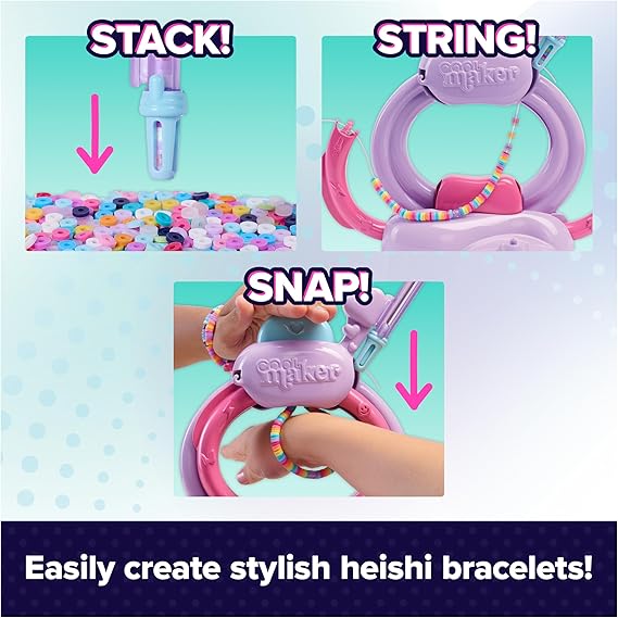 COOL MAKER STACK'D HEISHI STUDIO KIT DE FABRICACIÓN DE PULSERAS