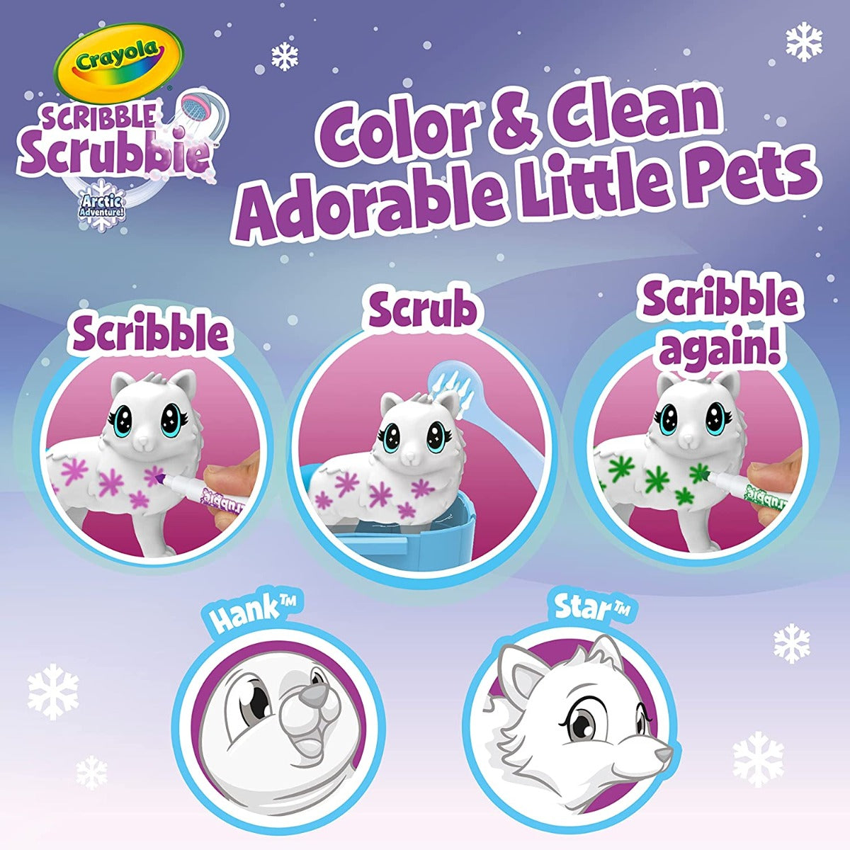 CRAYOLA Color Pets Scrubbie Arctic Igloo