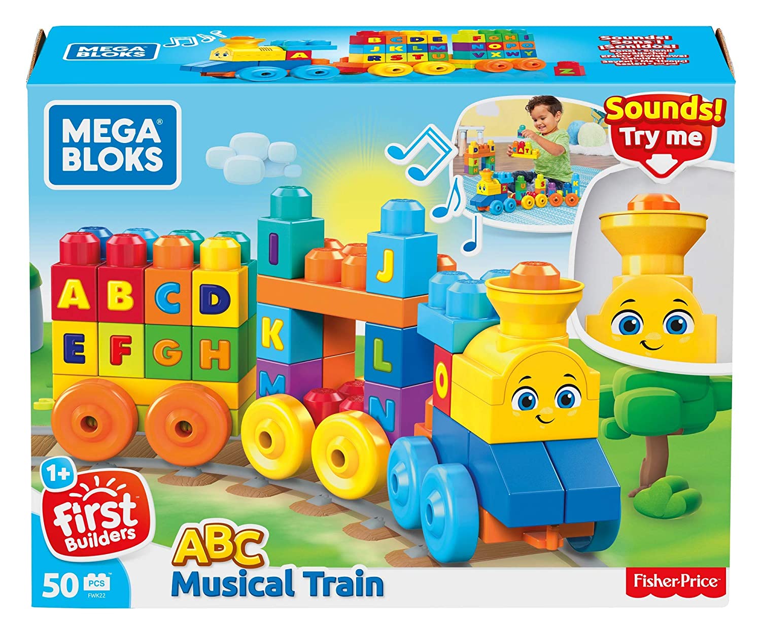 MB ABC LEARNING TRAIN (60 PIECES) FWK22