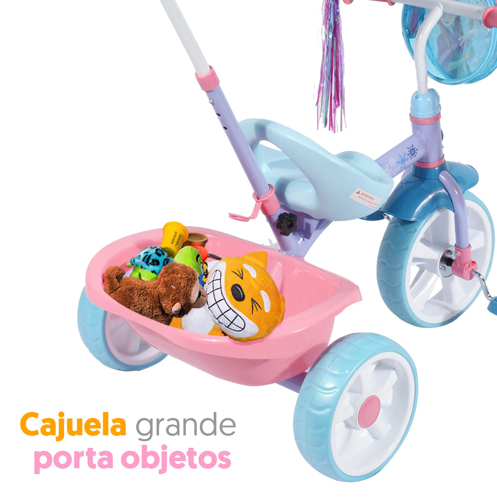 Frozen Deluxe Pushbar Tricycle