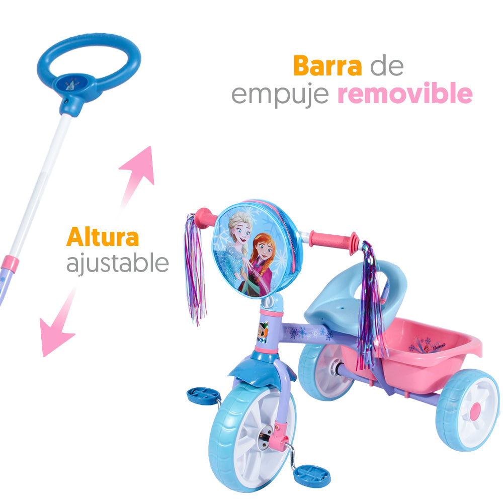 Frozen Deluxe Pushbar Tricycle