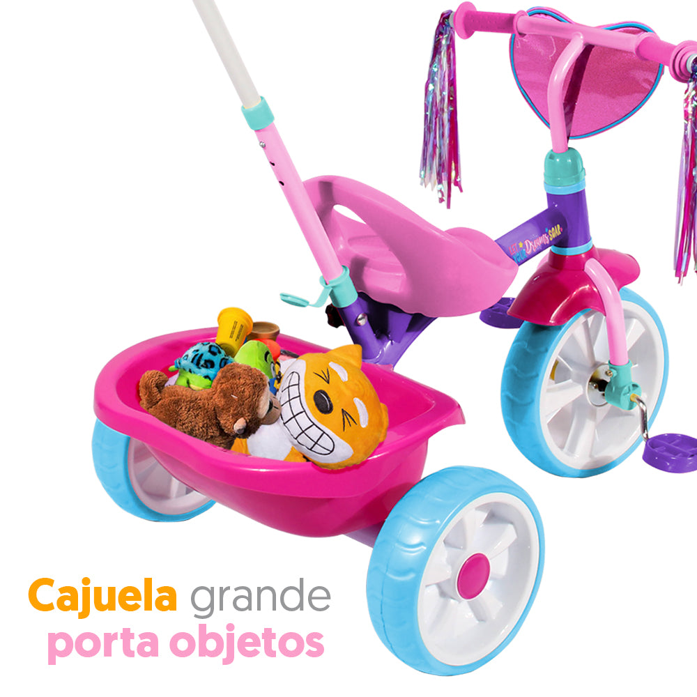 Barbie Deluxe Pushbar Tricycle
