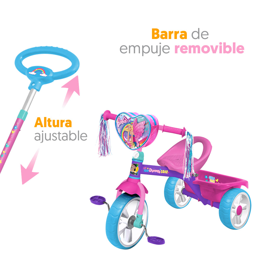 Barbie Deluxe Pushbar Tricycle