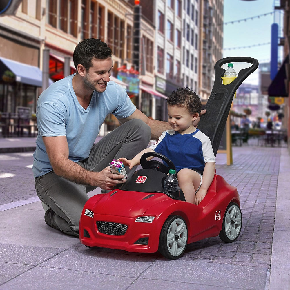 Red Cruiser Stroller with Extendable Handle