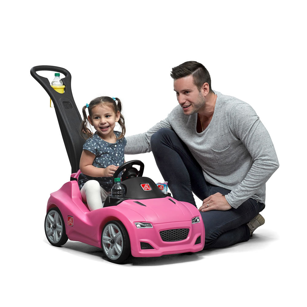 Pink Cruiser Stroller with Step2 Cane