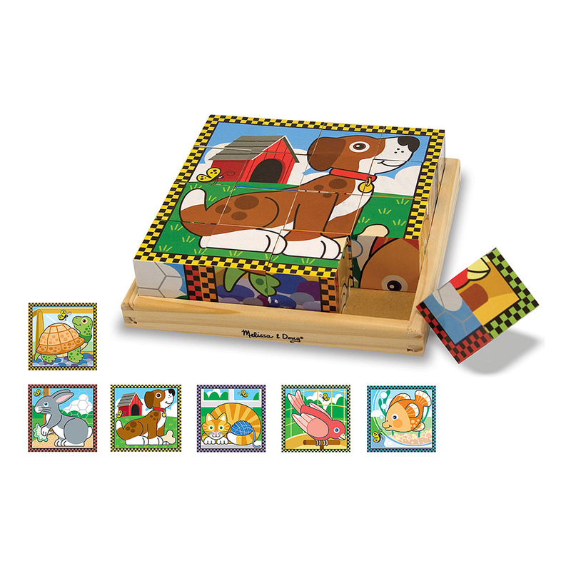 Melissa &amp; Doug Pets Cube Puzzle