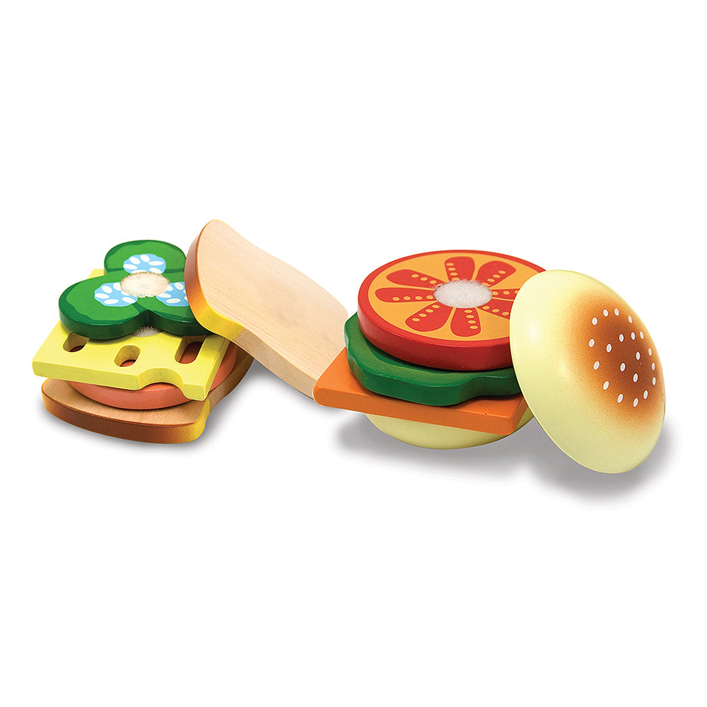 Melissa and Doug Wooden Sandwich Making Set