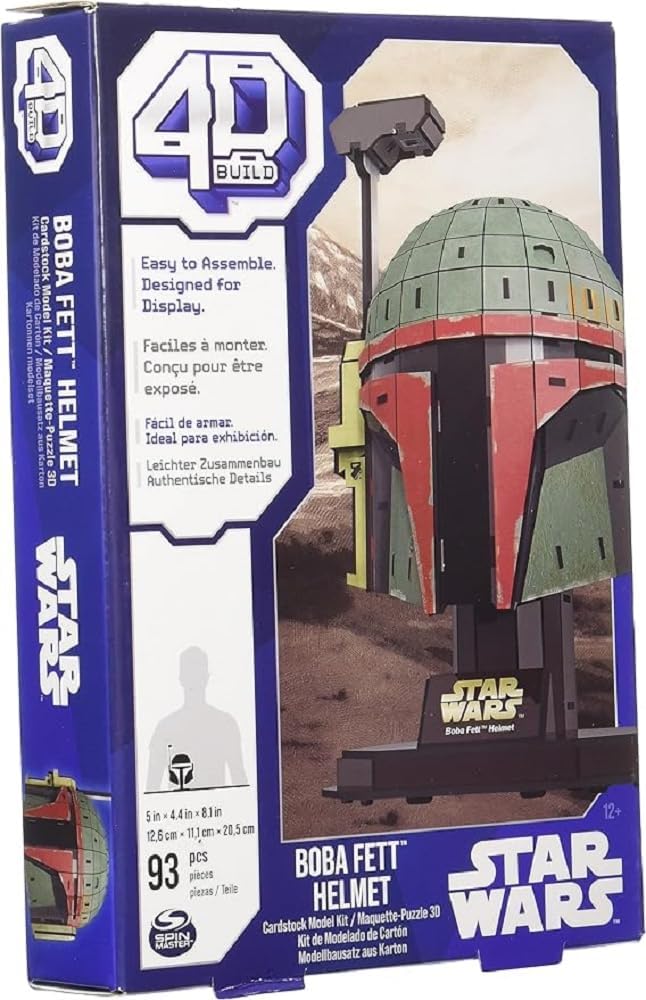 4D Build Boba Fett Cardboard Model Kit