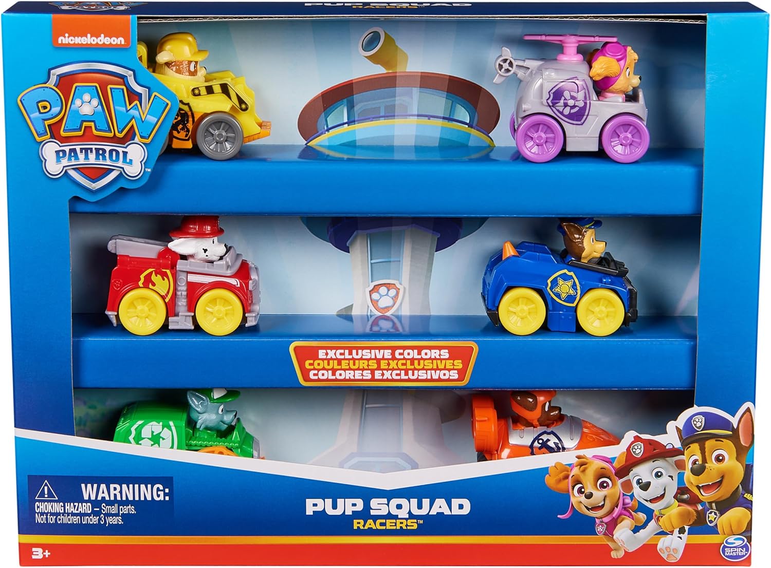 Paw Patrol Pup Squad Racers 6 Piece Vehicle Gift Set