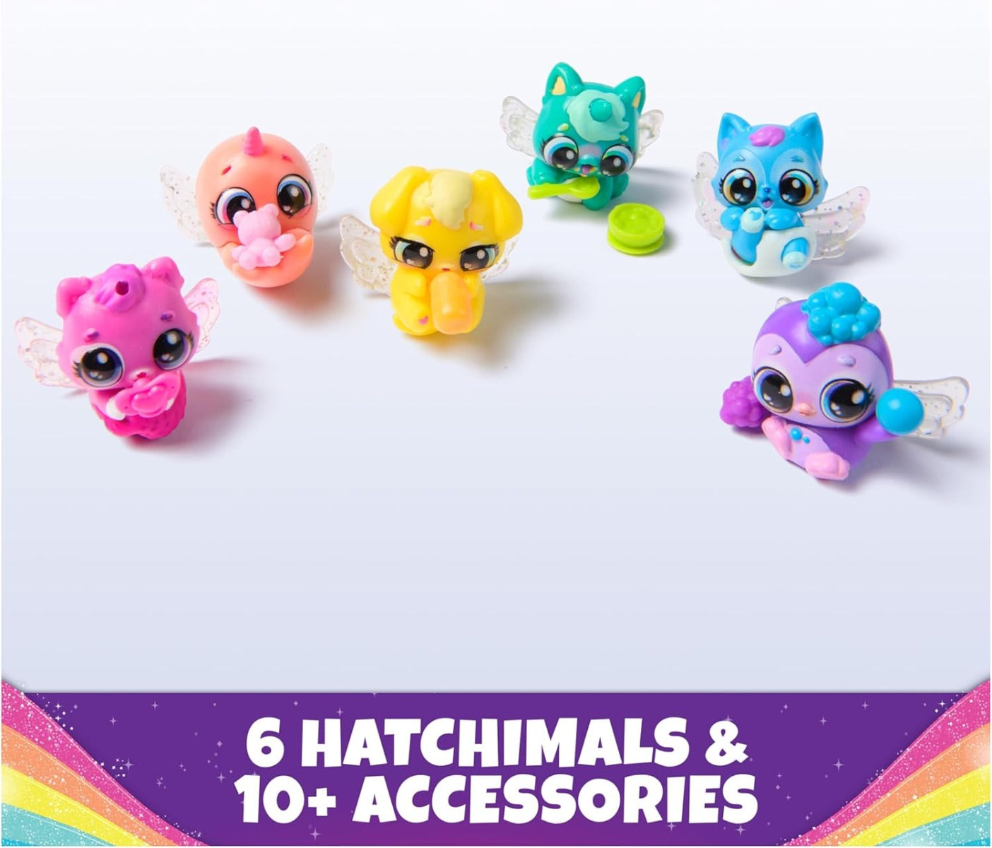 Hatchimals Alive Rainbow Hatchery Toy with 6 Mini Figures