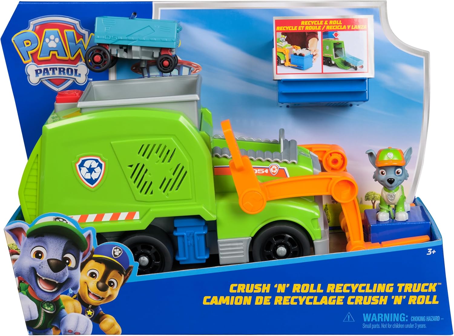 PAW PATROL CAMION DE BASURA DE ROCKY SUSTENTABLE