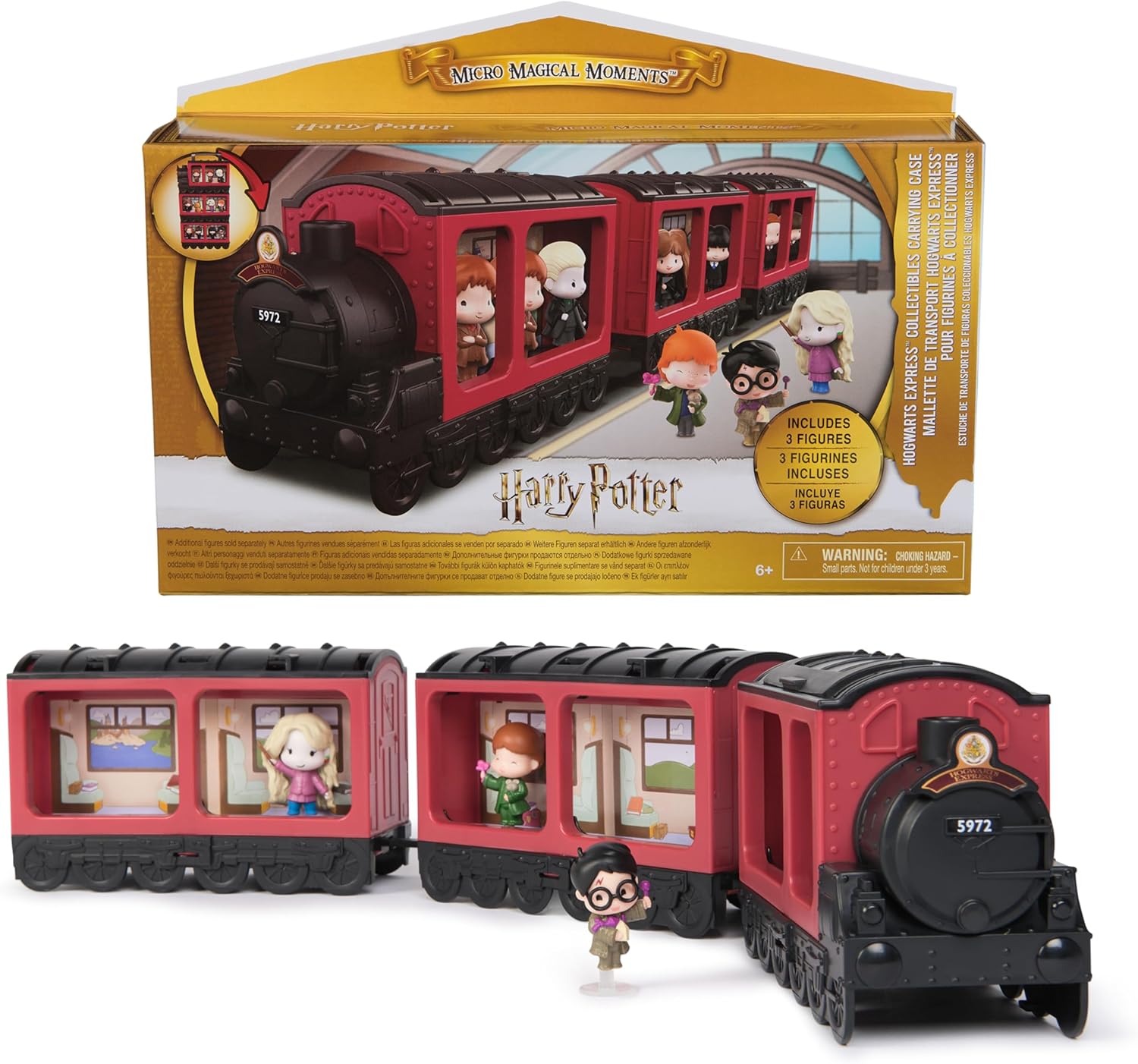 HARRY POTTER ESTUCHE DE TRANSPORTE Y EXHIBICIËN DEL EXPRESO DE HOGWARTS