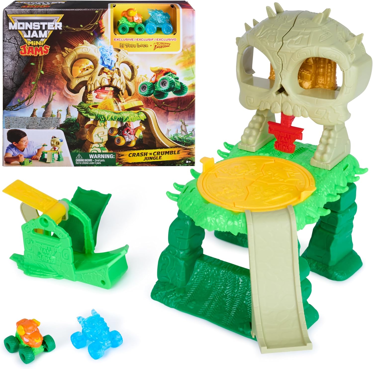 MONSTER JAM PLAYSET MINI JUNGLA COLAPSABLE 6074433