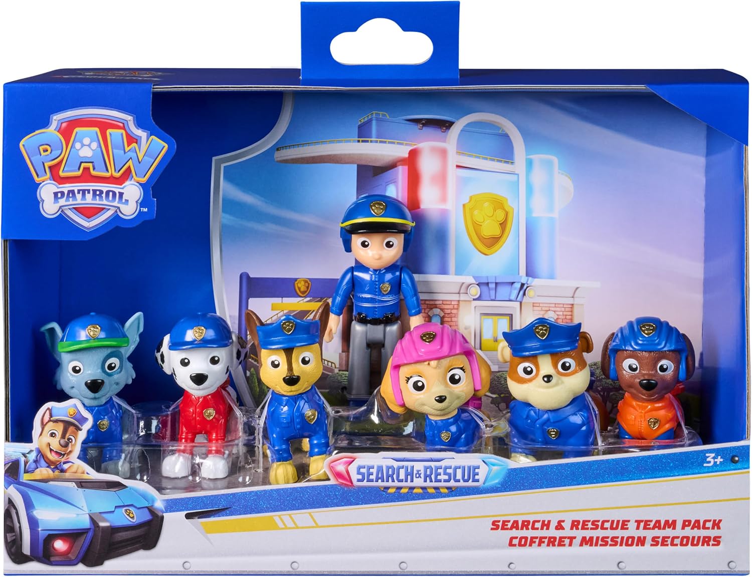 PAW PATROL SET DE EQUIPO BUSQUEDA Y RESCATE CON 7 FIGURAS