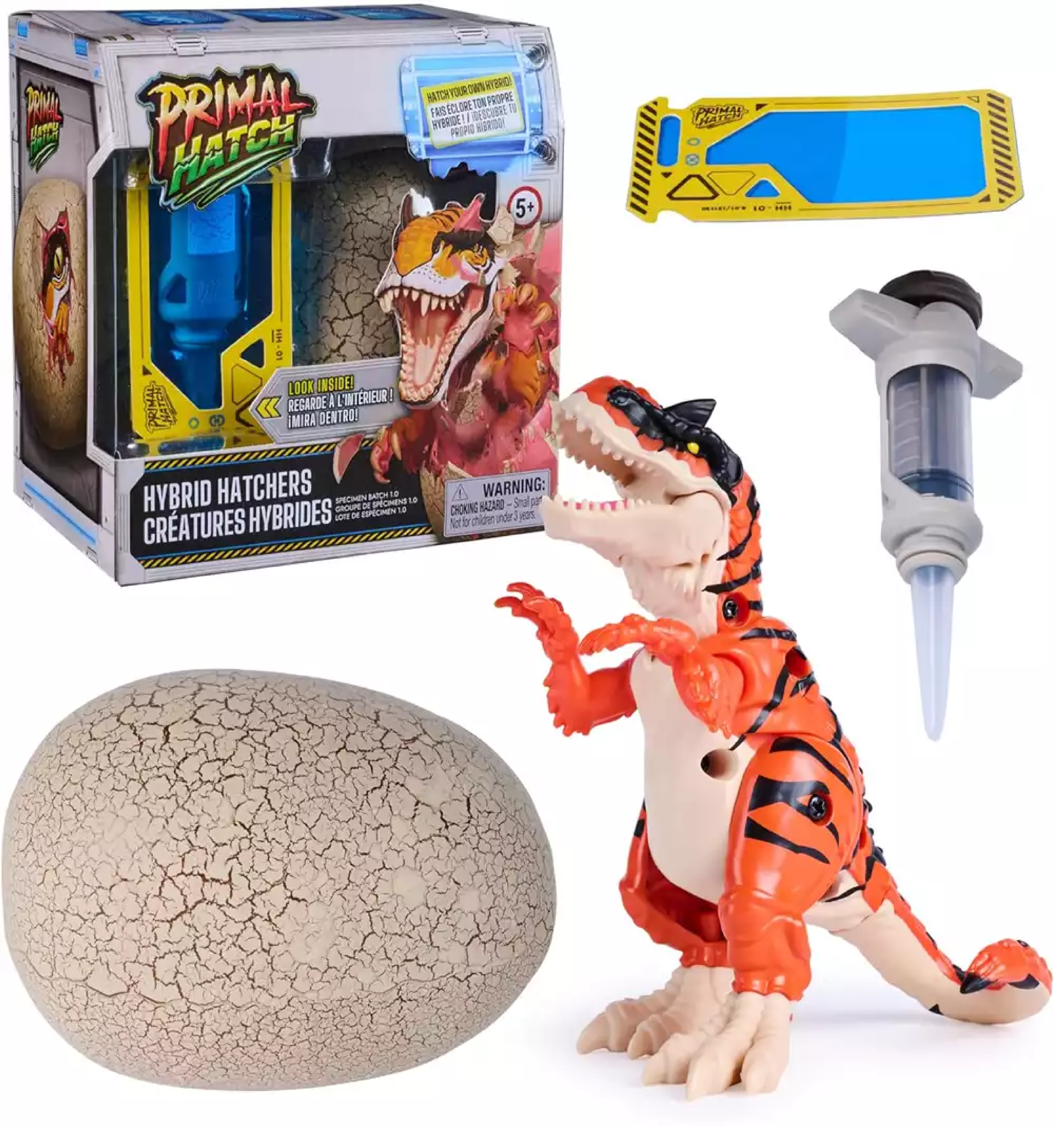 PRIMAL HATCH HYBRID  HUEVO Y DINOSAURIO INTERACTIVO SURTIDO