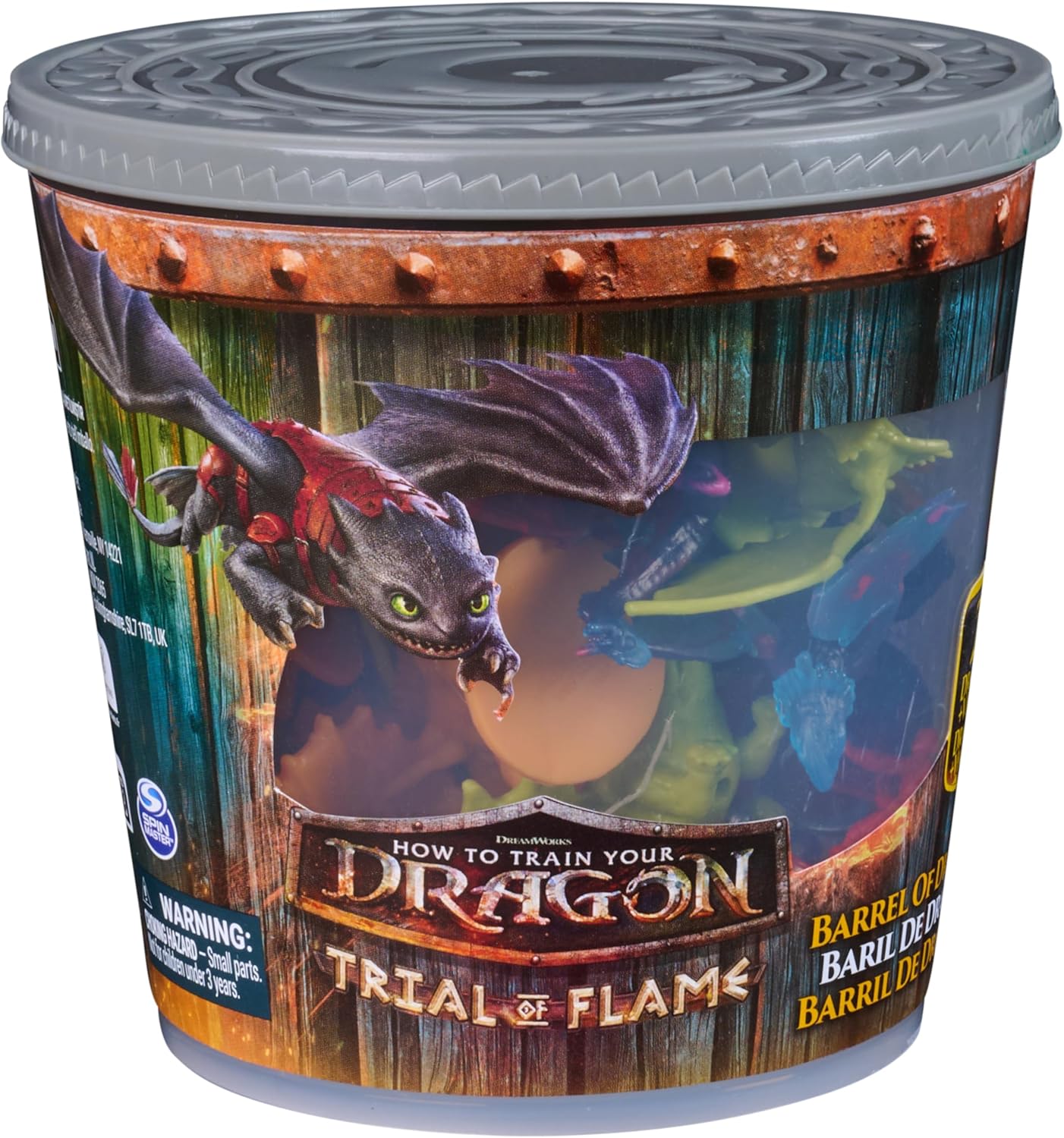 DRAGONES COLECCIONABLE BARRIL DE DRAGONES 25PC