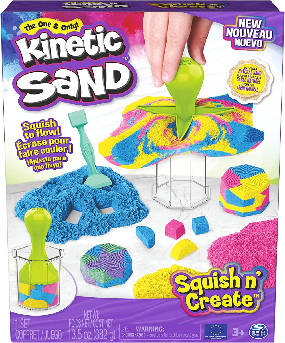 Kinetic Sand Squishes And Creates