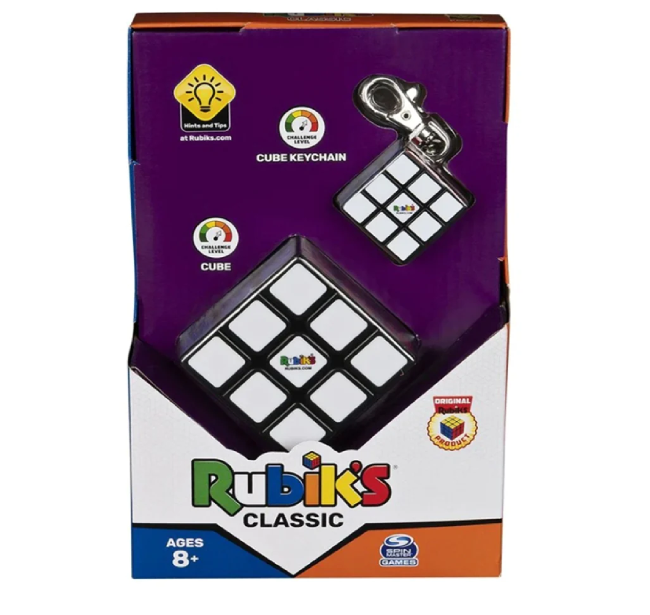 Original Rubik's Classic Rubik's Cube (cubo + llavero)