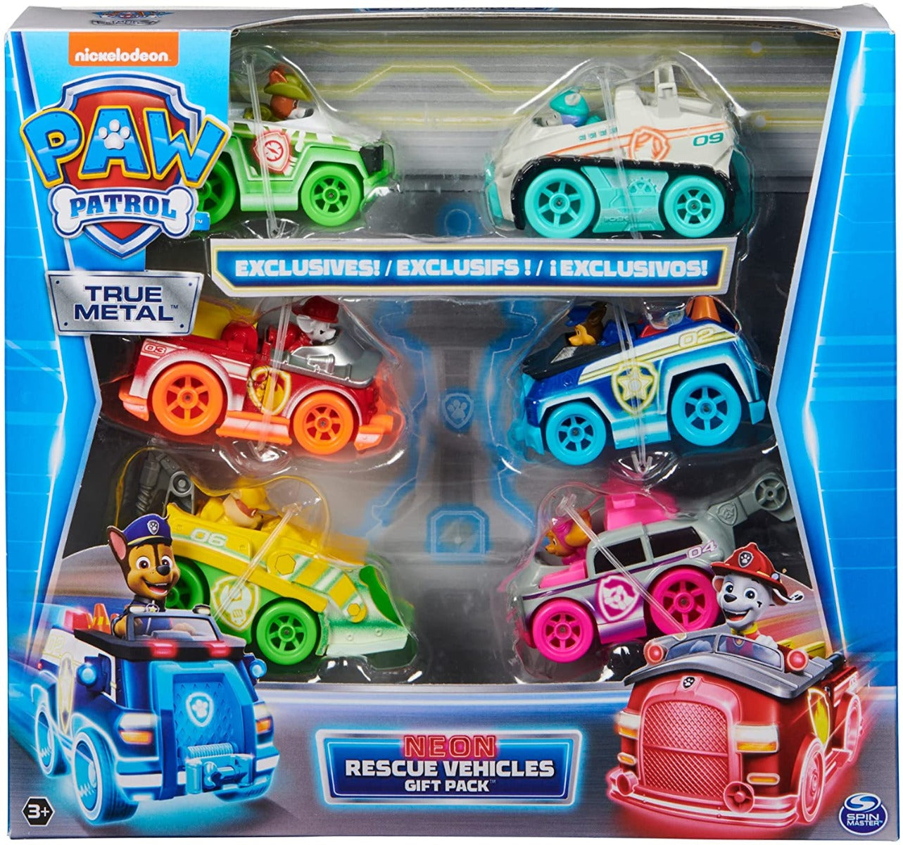 Paw Patrol True Metal Neon Rescue Vehicle