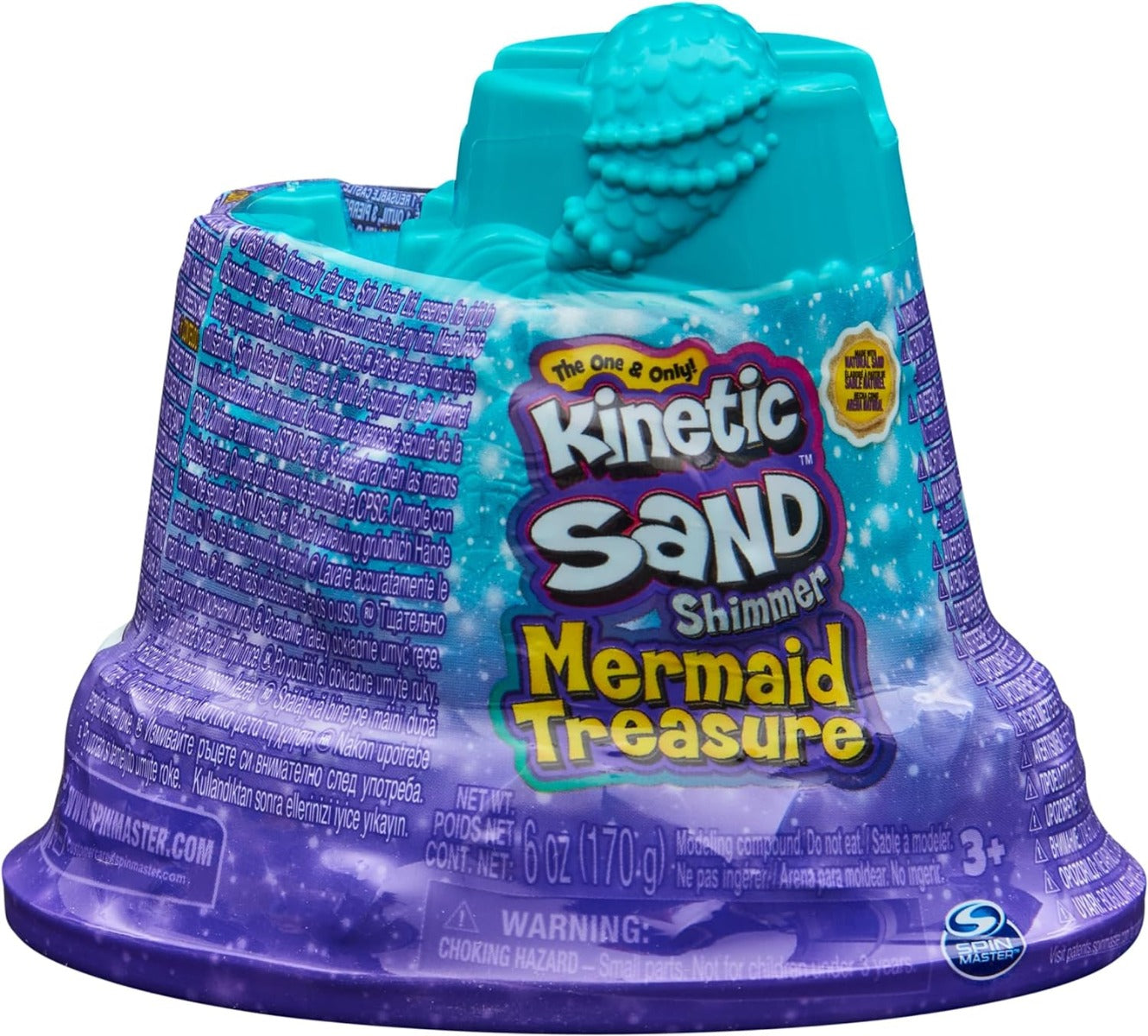 Kinetic Sand Mermaid Treasure with 170g of Kinetic Sand that shines