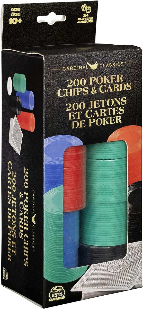 Cardinal Set of 200 Poker Chips