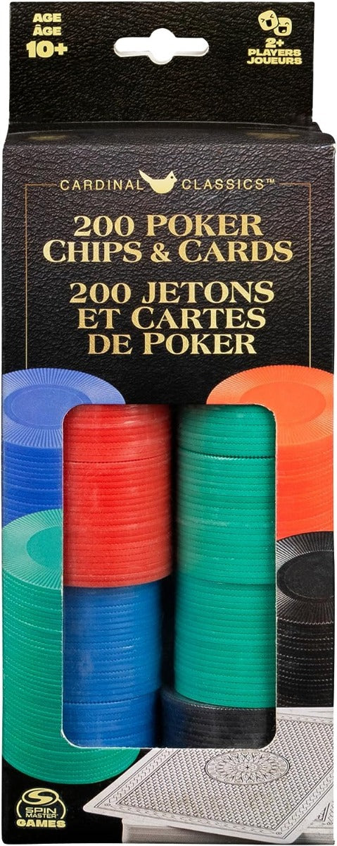 Cardinal Set of 200 Poker Chips