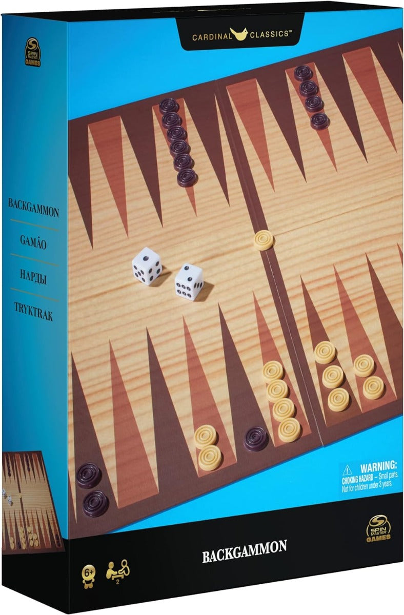 Spin Master Games Cardinal, Classic Backgammon Strategy Board Game