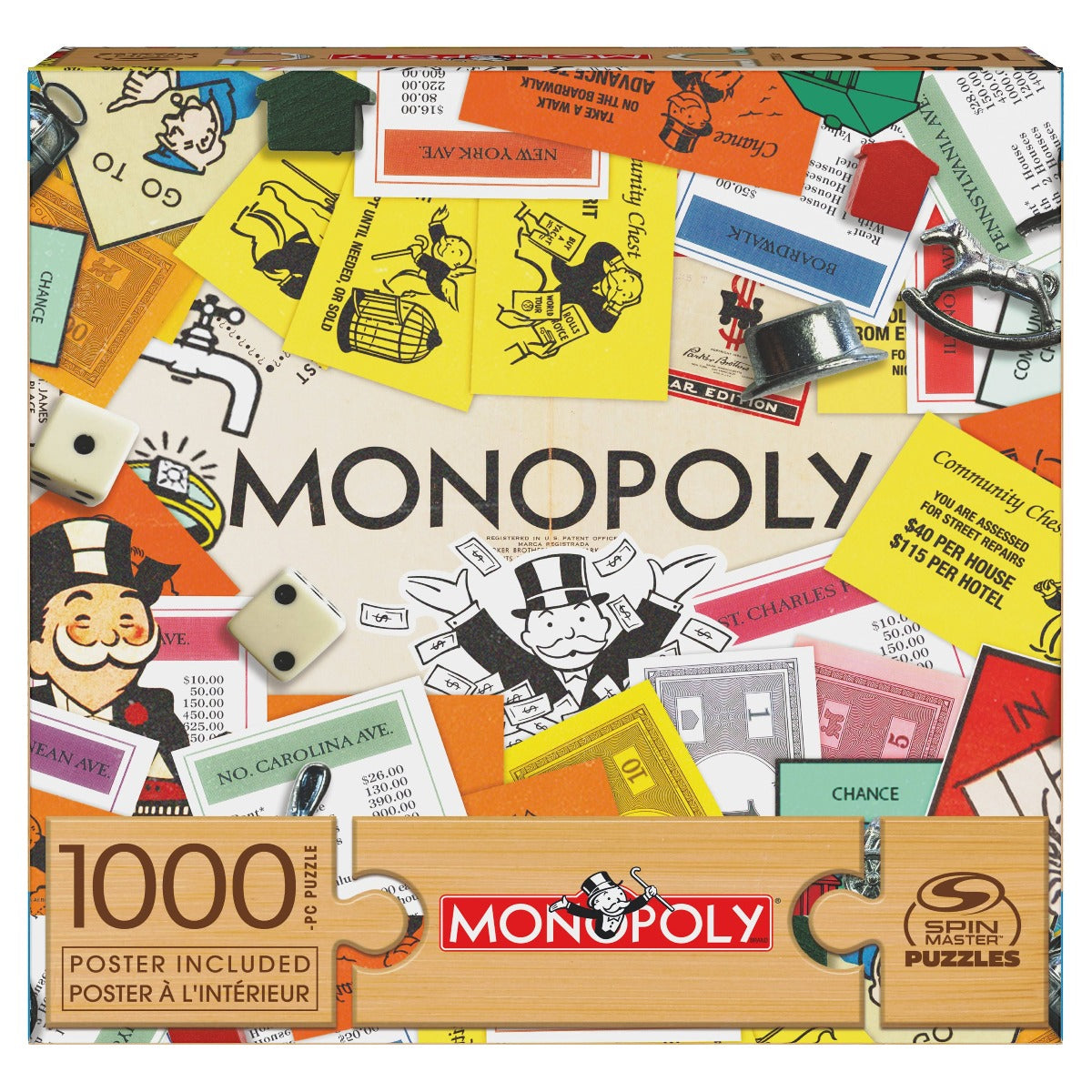 Spin Master Retro Monopoly Collage Puzzle