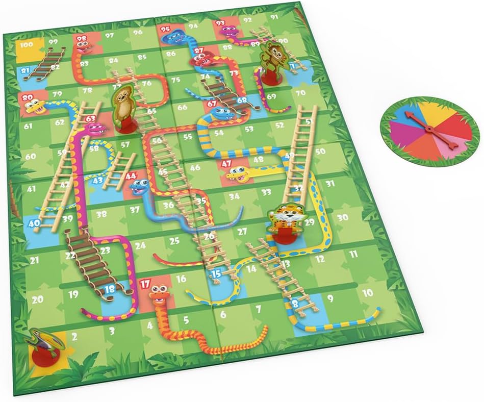 Spin Master Games Snakes and Ladders Game for Kids