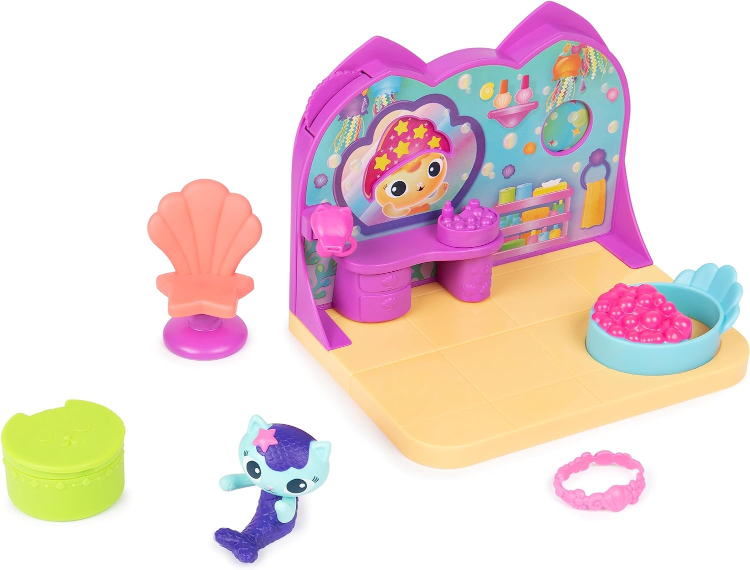 Gabby's Dollhouse MerCat's SPA Room Playset