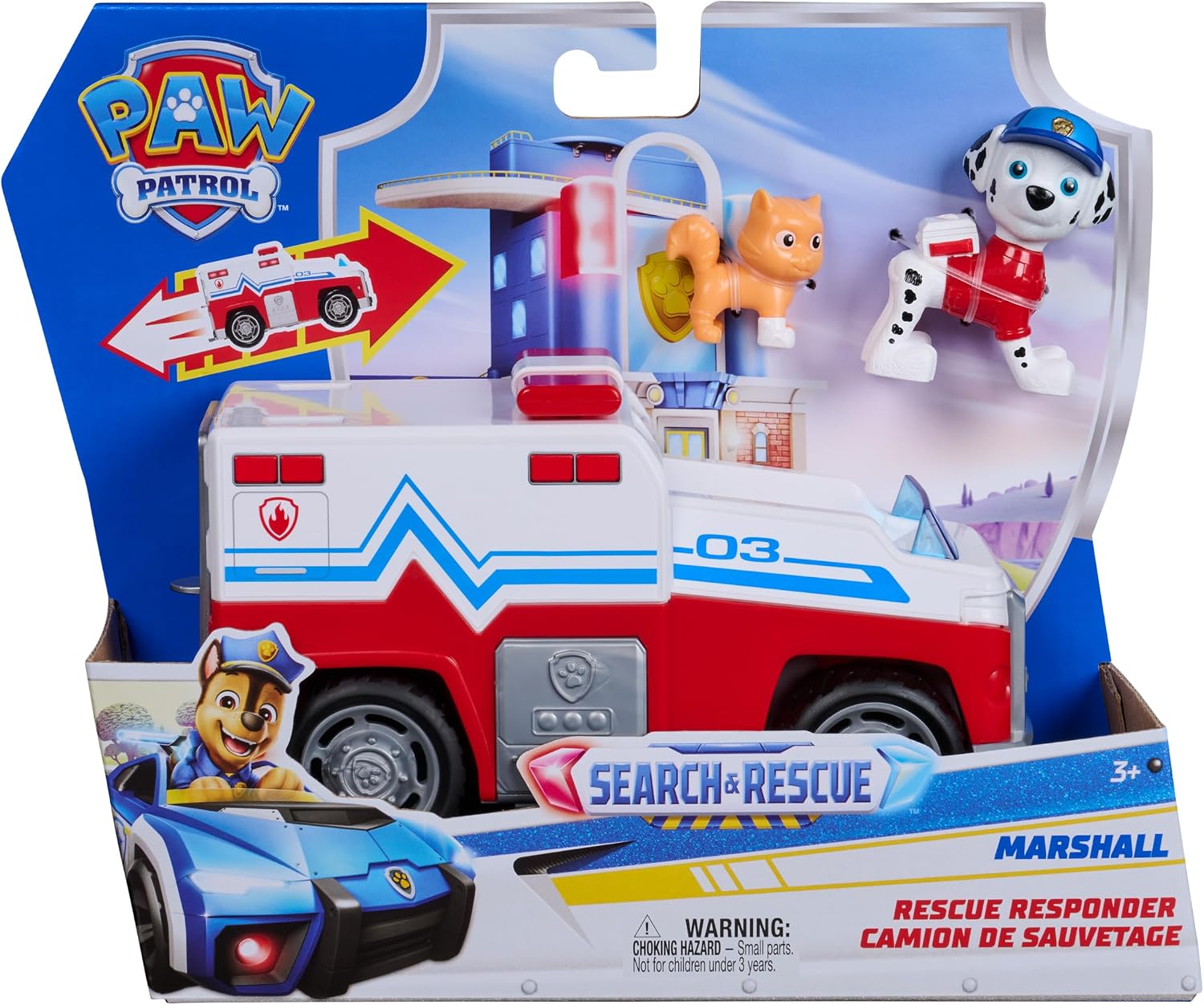 PAW PATROL VEHÍCULO TEMATICO BUSQUEDA Y RESCATE