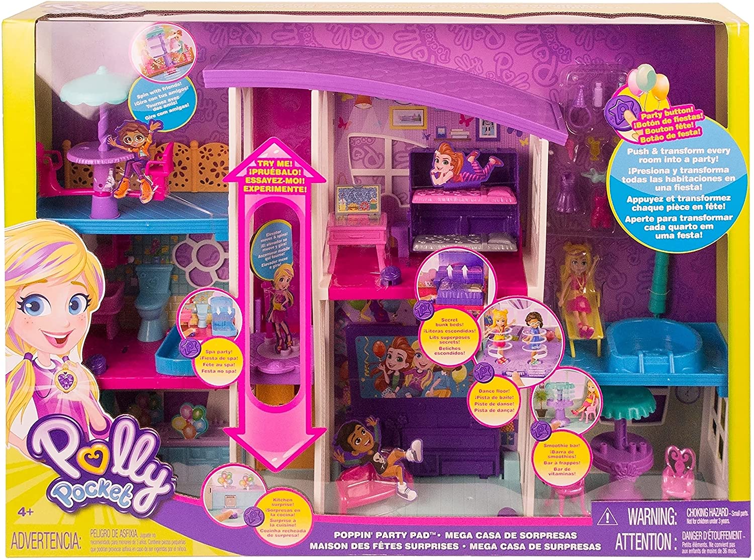 POLLY POCKET MEGA HOUSE OF SURPRISE GFR12