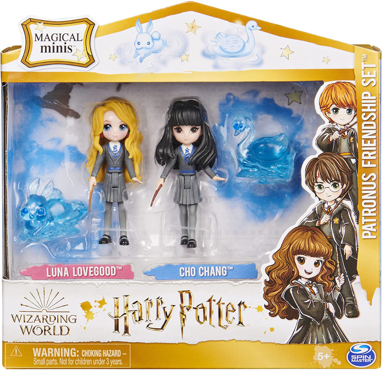 Wizarding World Mini Figures Luna, Cho and 2 Patronuses