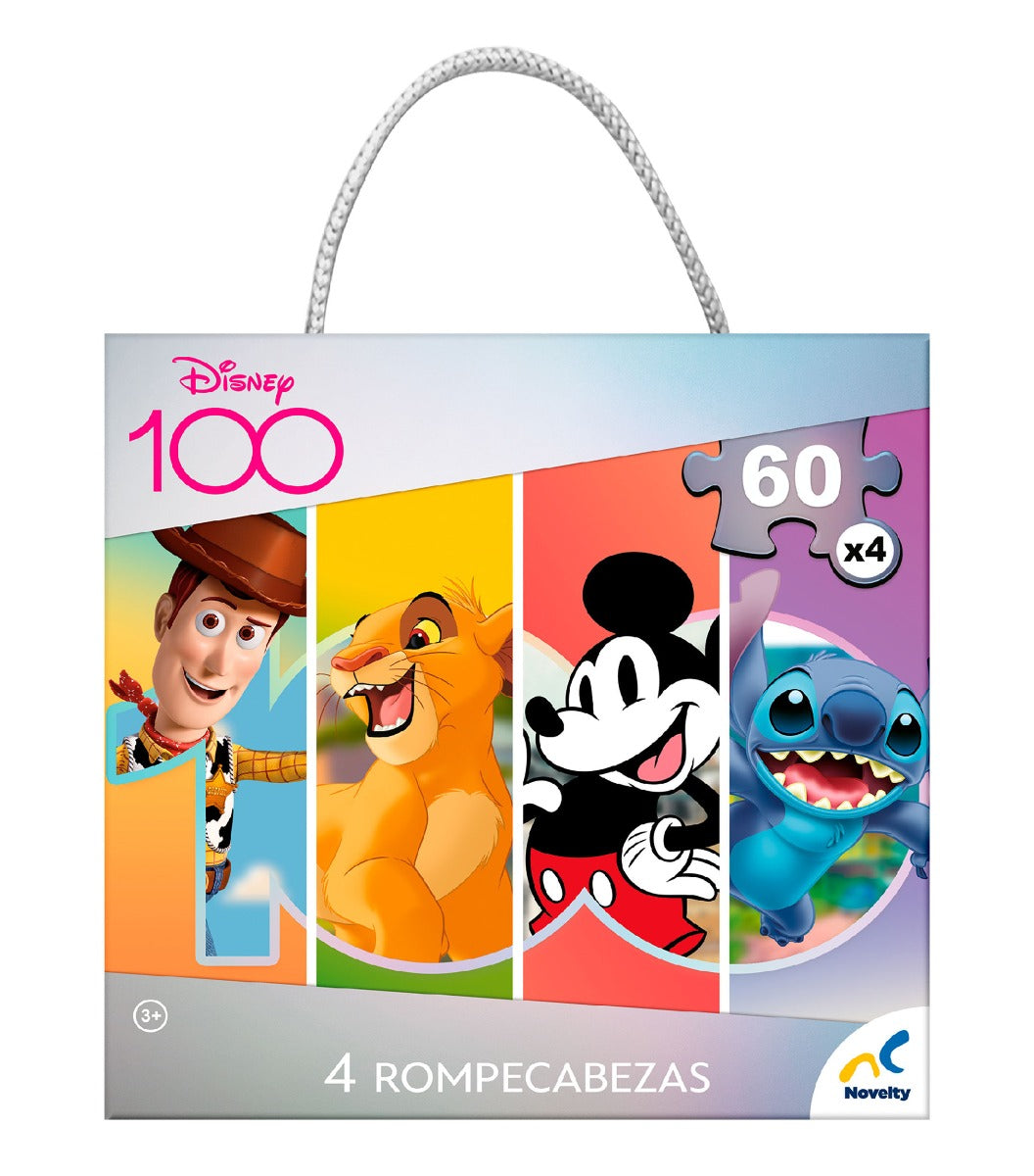 Novelty Rompecabezas 4 En 1 D100 Pixar