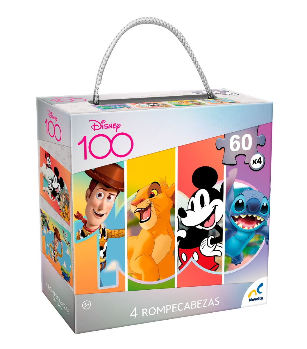 Novelty Rompecabezas 4 En 1 D100 Pixar