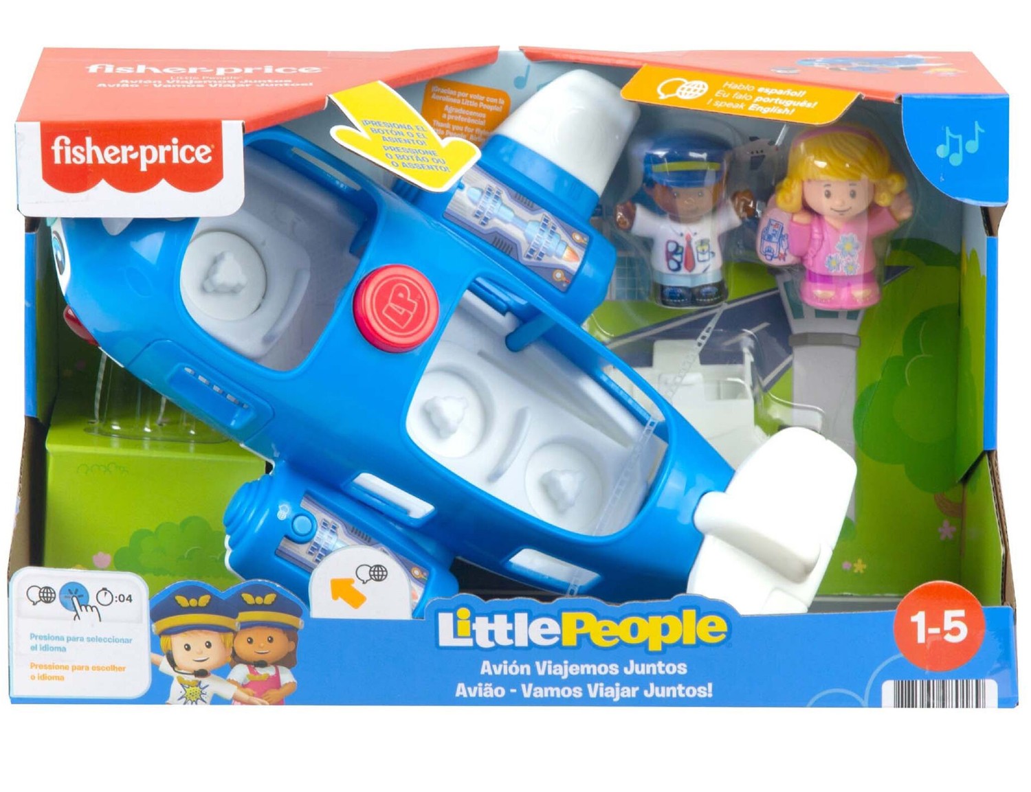 FP LITTLE PEOPLE PLANE LET'S TRAVEL TOGETHER GYV40