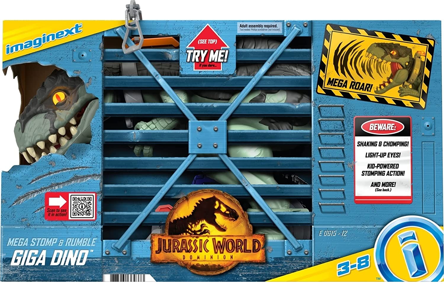 Imaginext Jurassic World Dinosaur Mega Wild Roar