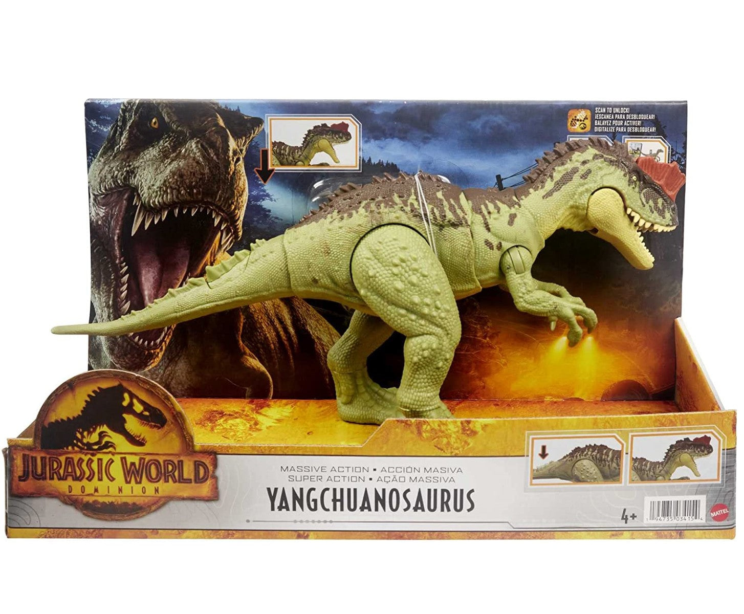 Jurassic World Yangchuanosaurus Massive Action