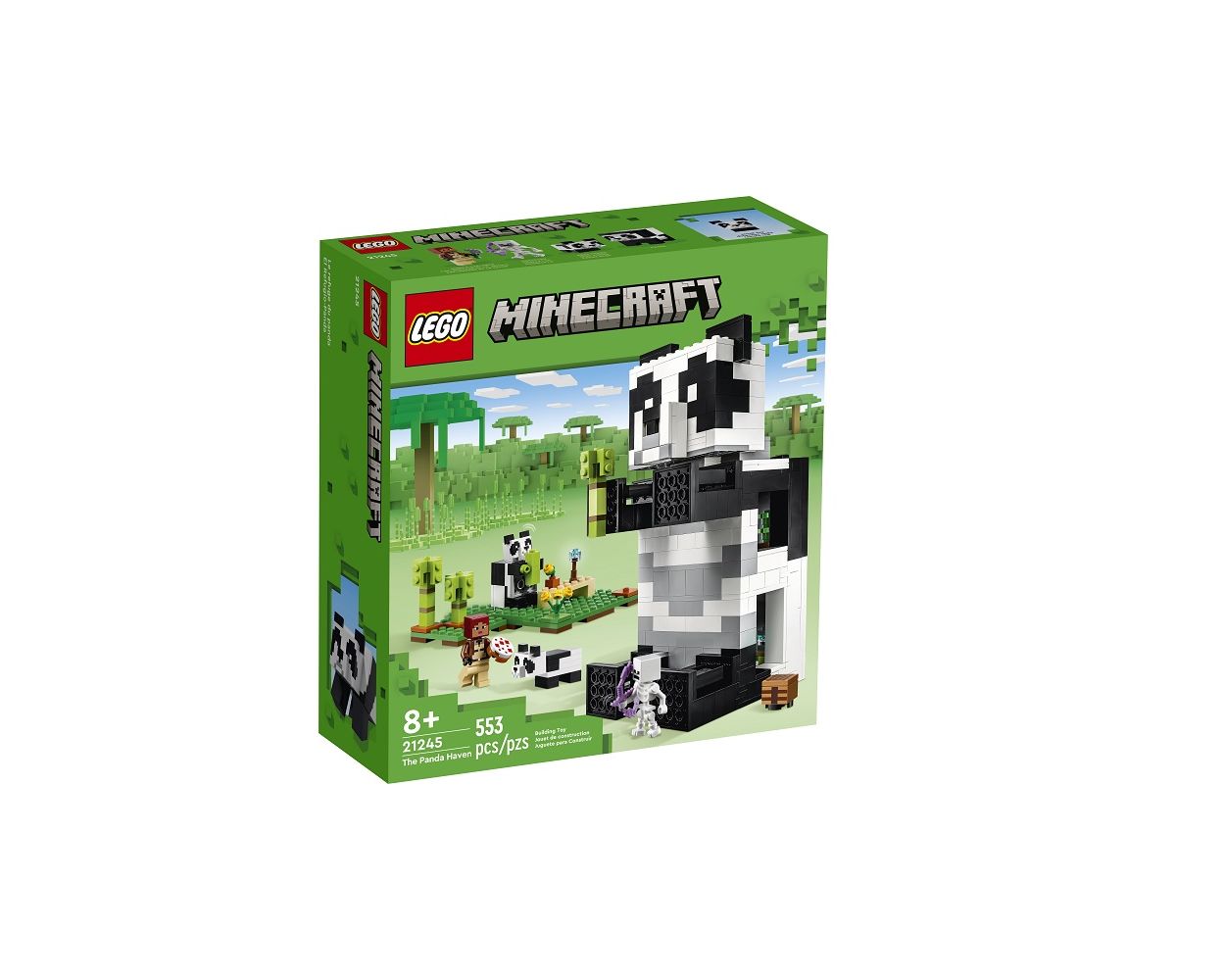 Lego Minecraft Set : le kit de maison de panda 21245 + magazine Leg