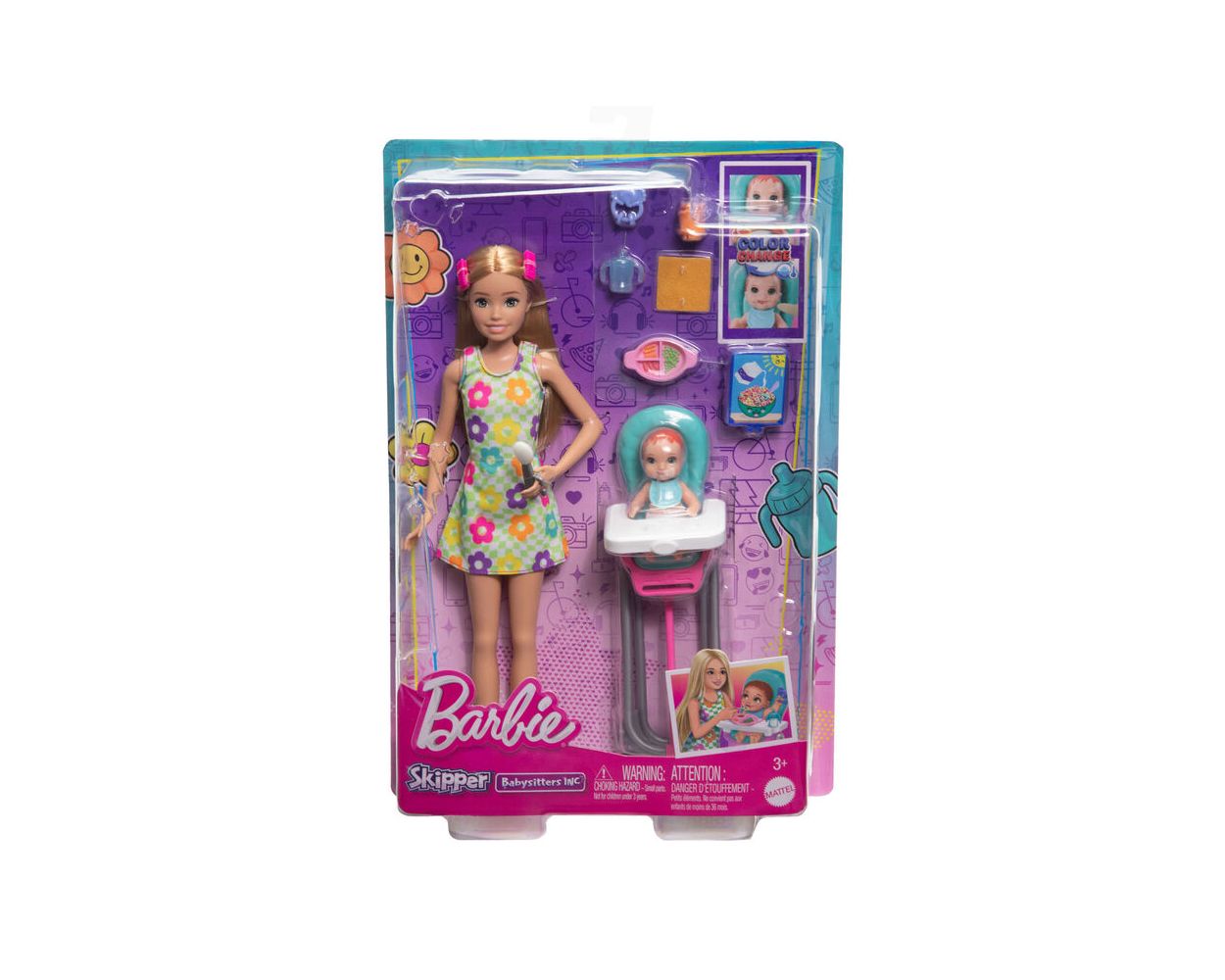 Barbie Set de Juego Skipper Hora del Desayuno con Bebe JulioCepeda